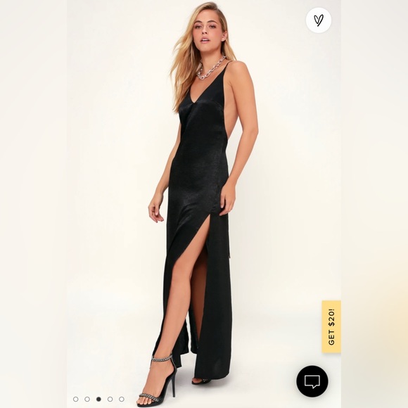 Harper Lane - Backless Satin Maxi Dress by The Nevermore